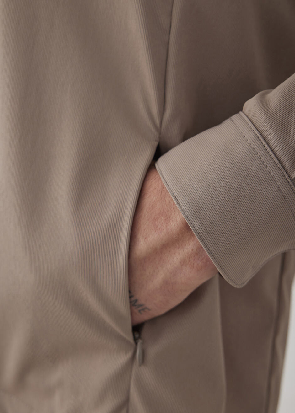 Beige Technical Outer Shirt - 5