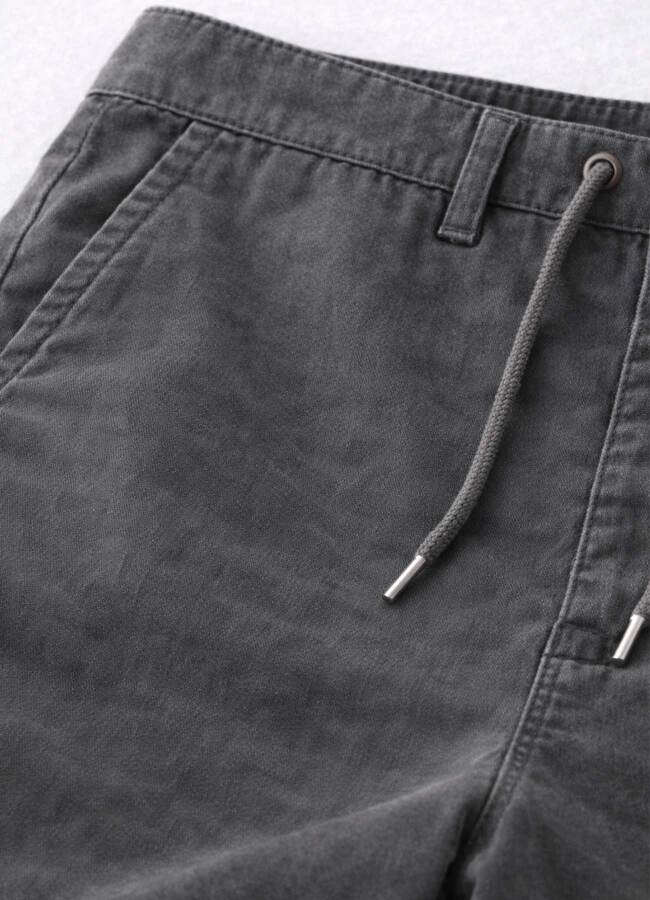 Antrasit Renk Tencel Karışımlı Şort - 3