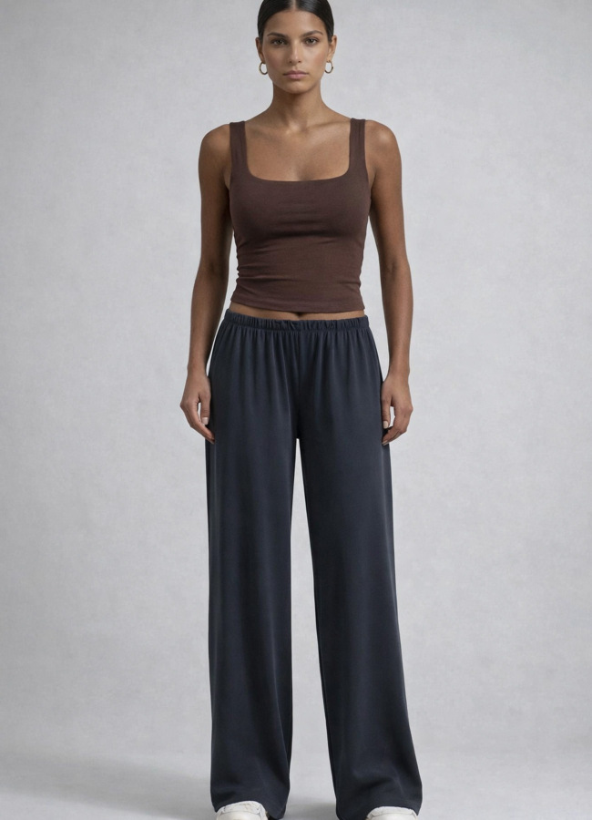 ANTRASİT Renk Modal Karışımlı Pantolon