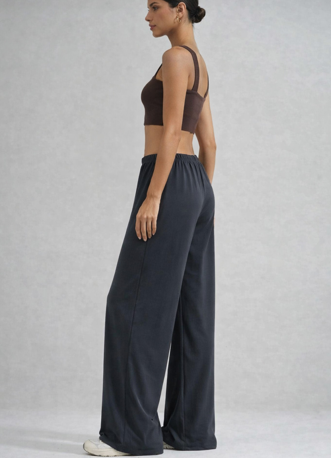 ANTRASİT Renk Modal Karışımlı Pantolon - 2