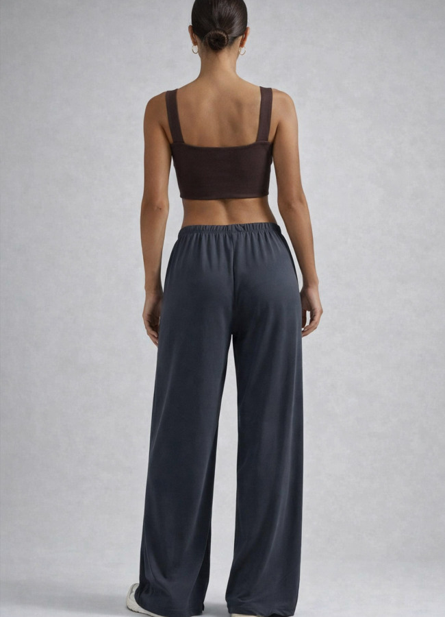 ANTRASİT Renk Modal Karışımlı Pantolon - 4