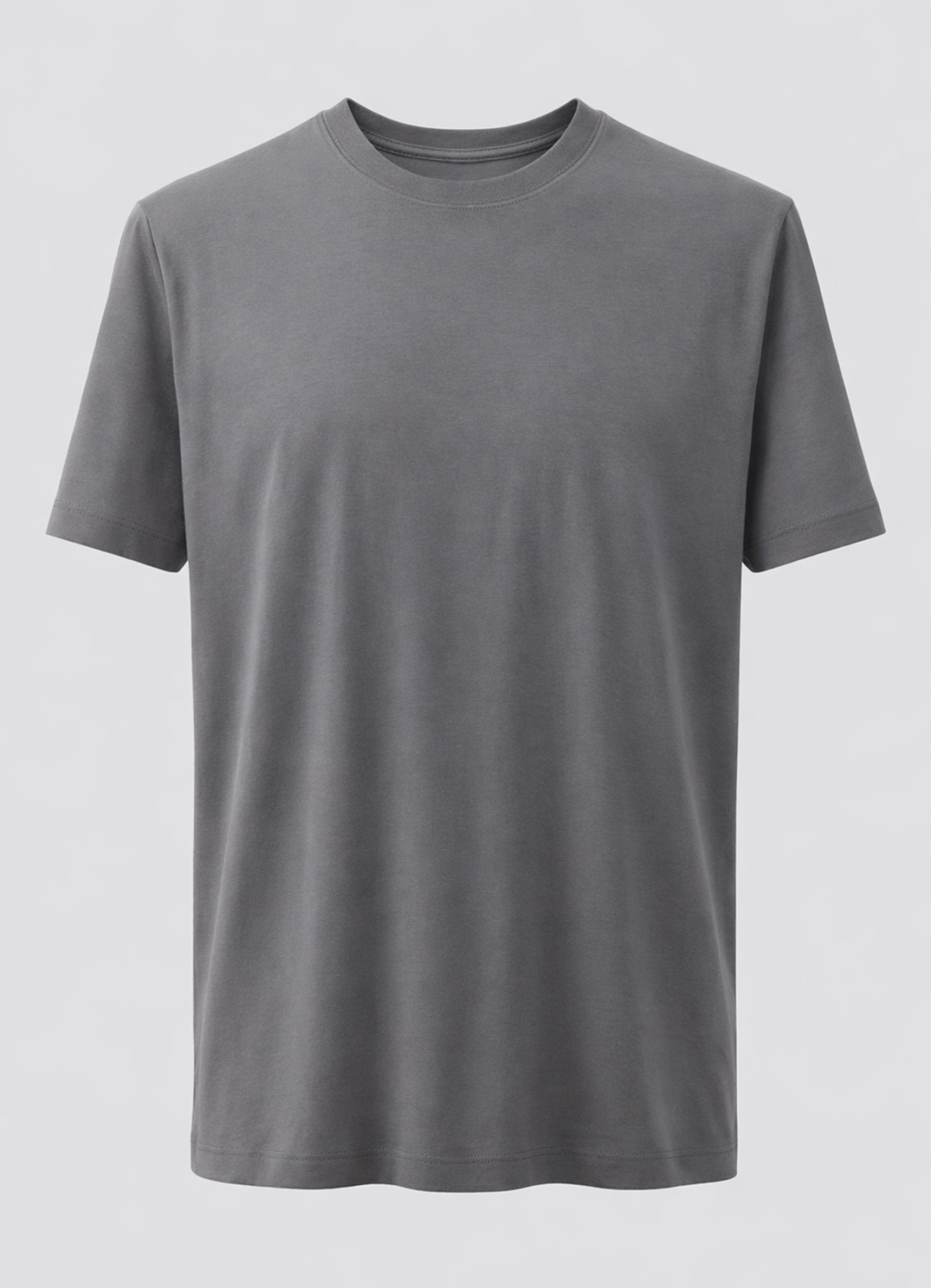 ANTRASİT Renk Modal T-Shirt - 1