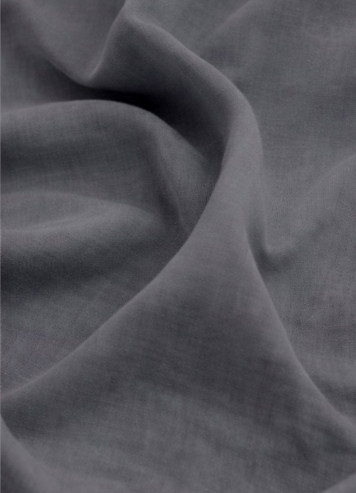 ANTRASİT Renk Tencel Karışımlı Gömlek - 4