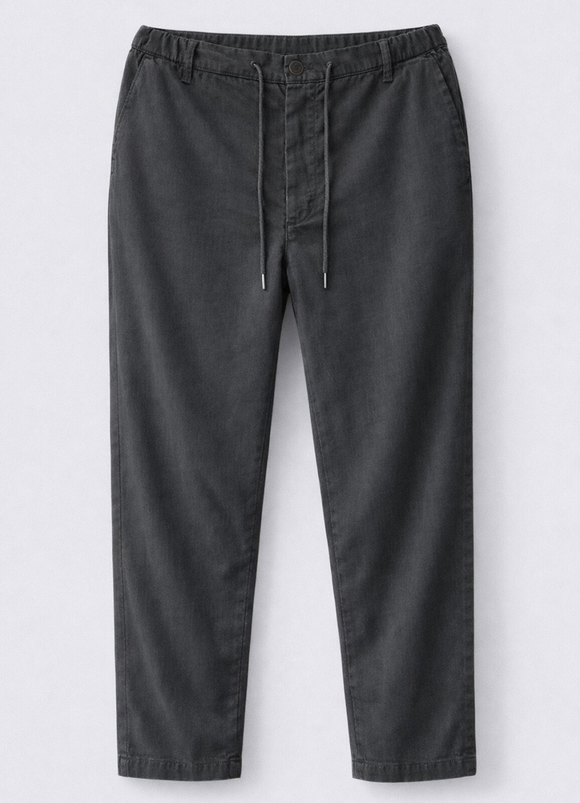 ANTRASİT Renk Tencel Karışımlı Relax Fit Pantolon