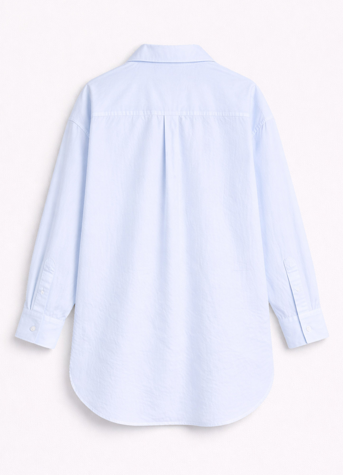 Bebek Mavi Renk Oversize Poplin Gömlek - 5