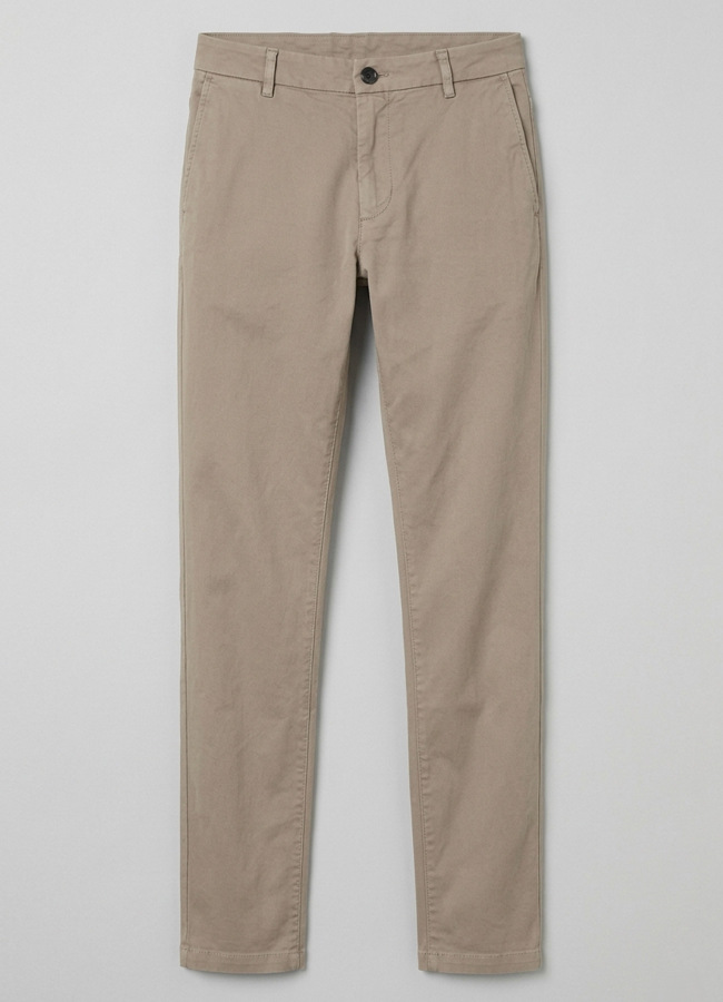 Bej Renk Gabardin Regular Chino Pantolon - 3
