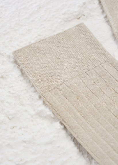 Bej Renk 12'li Bamboo Karışımlı Çorap - 2