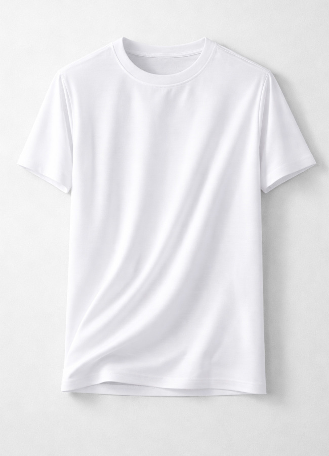 Beyaz Renk Modal T-Shirt - 2