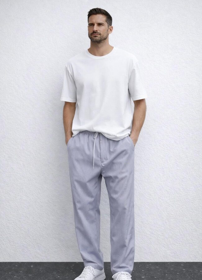 Beyaz Renk Modal T-Shirt 