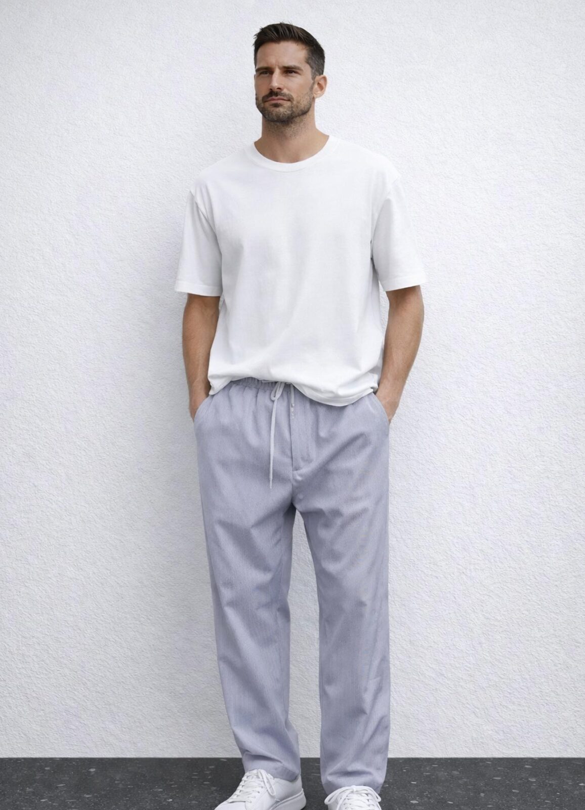 Beyaz Renk Modal T-Shirt