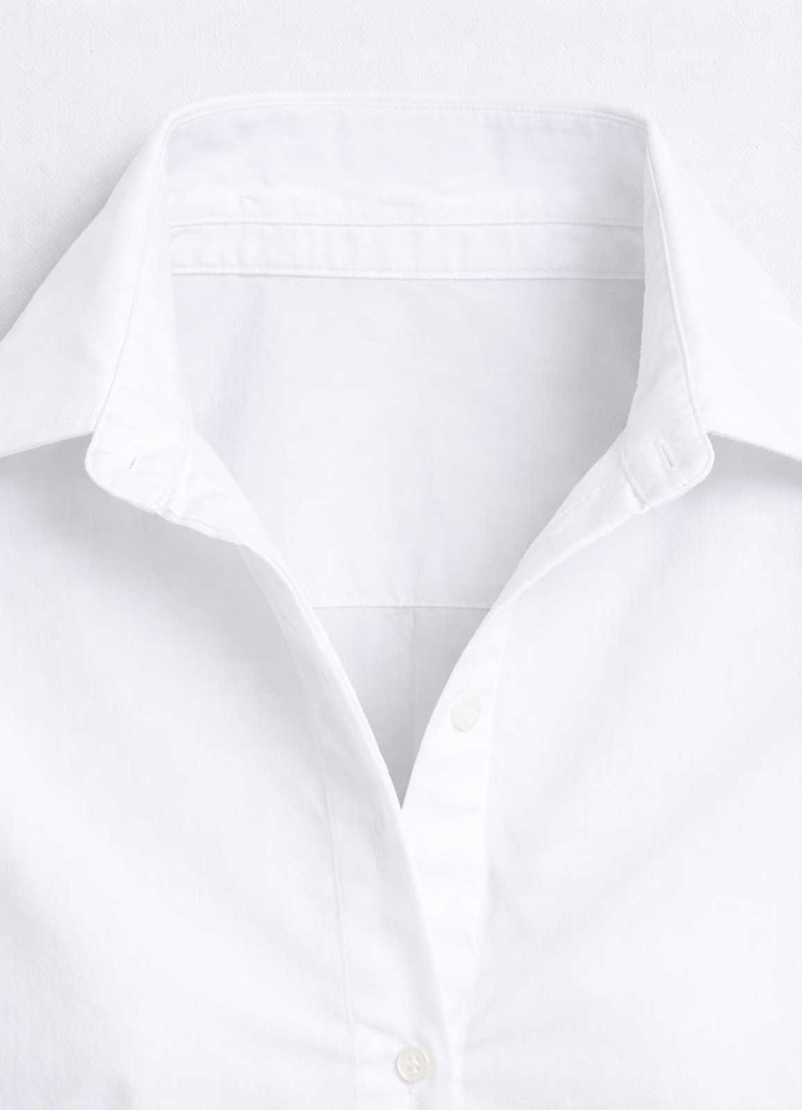 Beyaz Renk Oversize Poplin Gömlek - 3