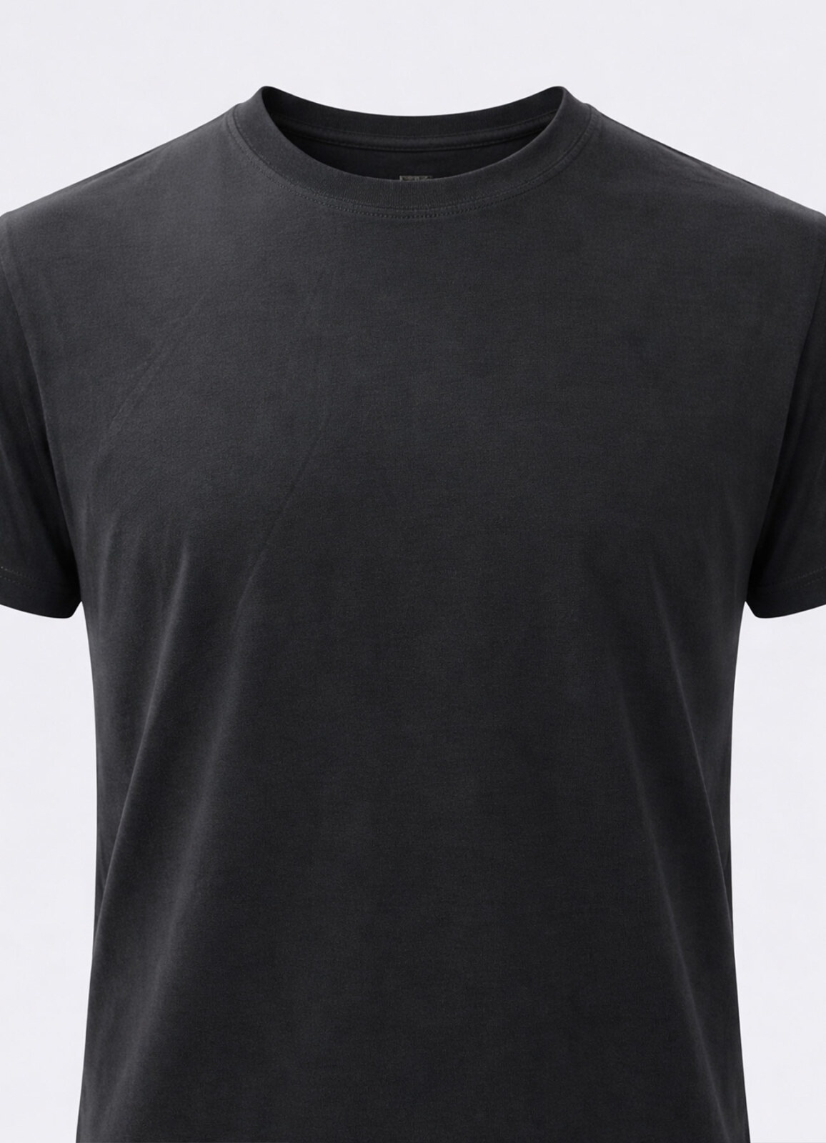 Siyah Renk Modal T-Shirt - 4