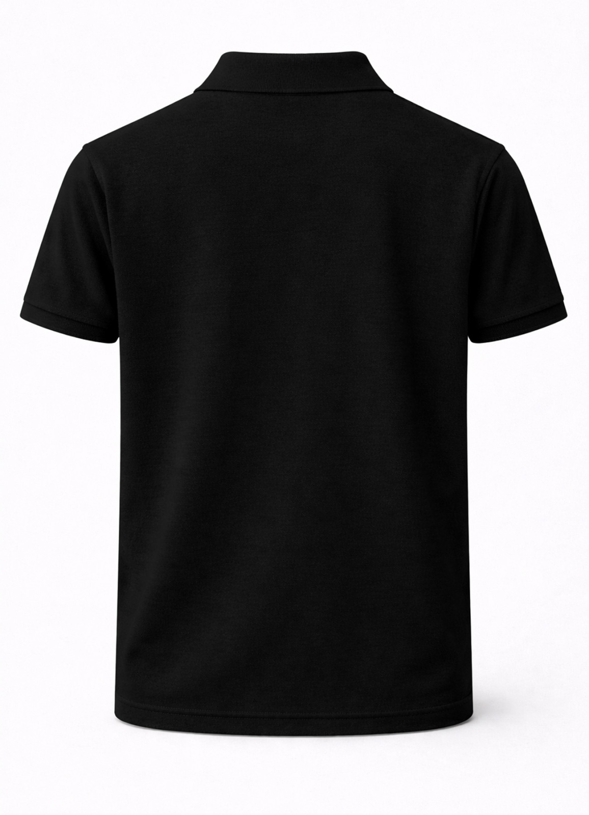 Siyah Renk Pamuk Karışımlı Polo Yaka T-Shirt - 2