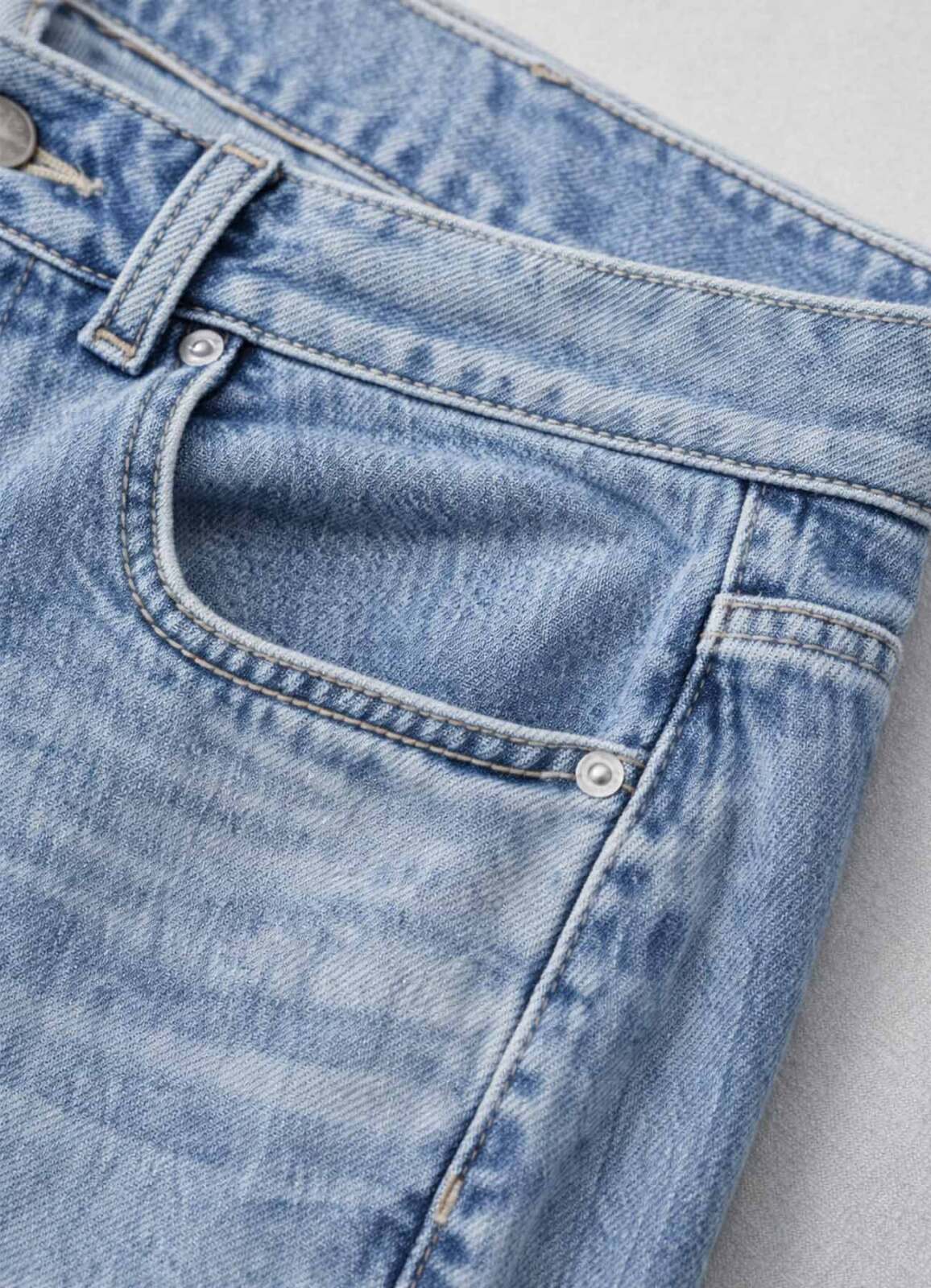 Mavi Renk Jean Pantolon - 2