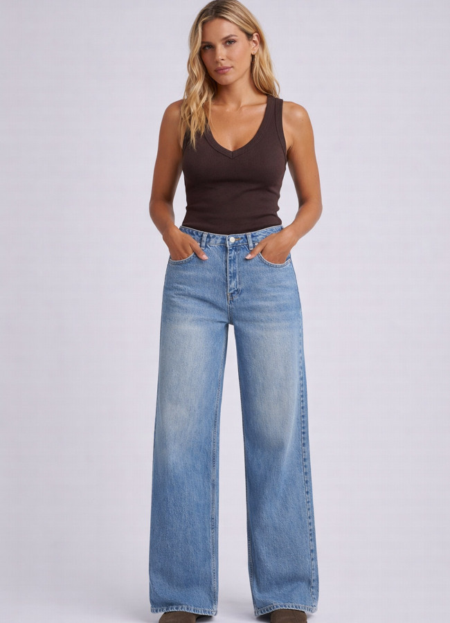 Mavi Renk Jean Pantolon - 4