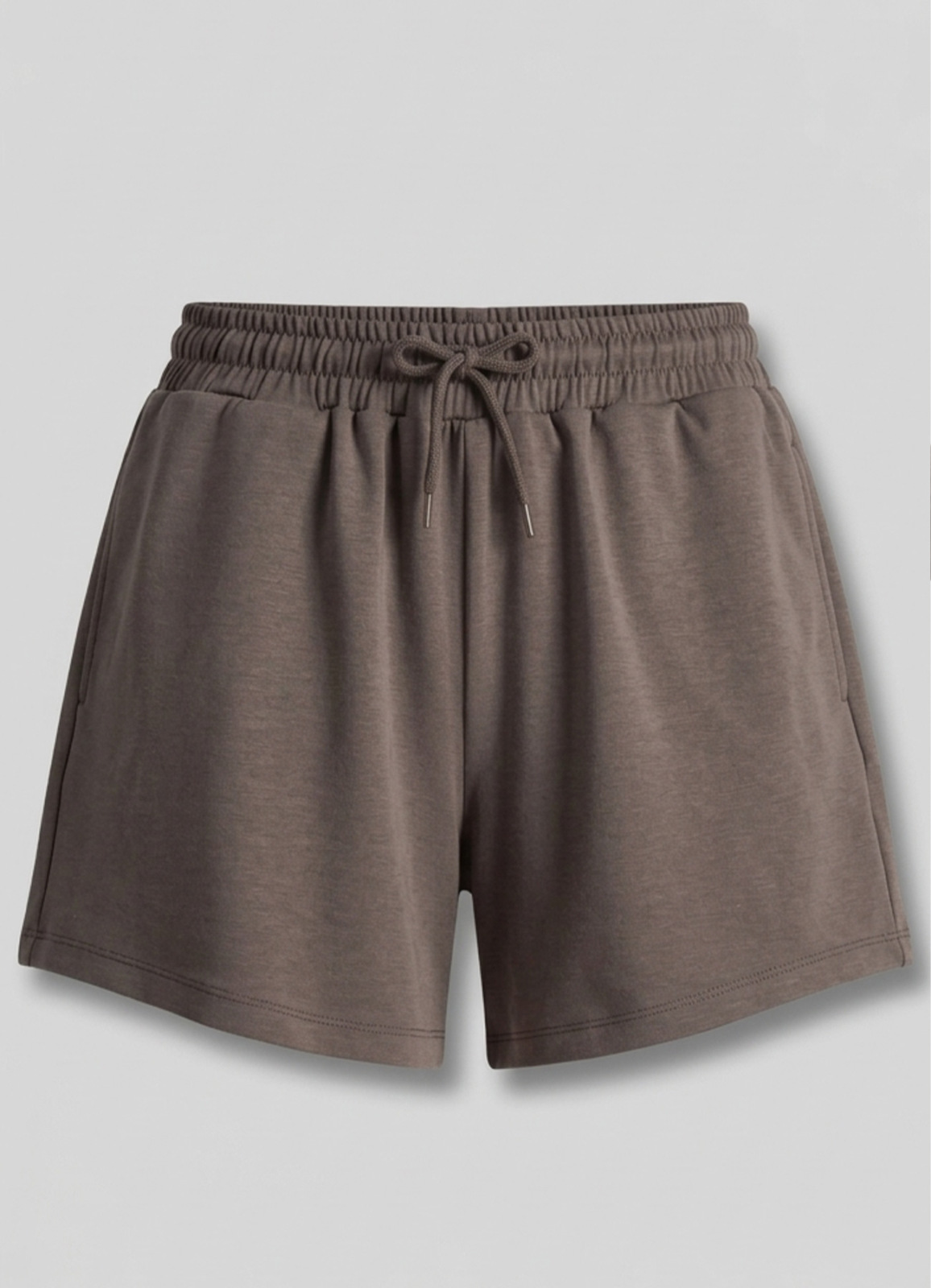 Kahve Renk Modal Karışımlı Şort - 2