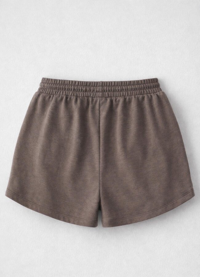 Kahve Renk Modal Karışımlı Şort - 6