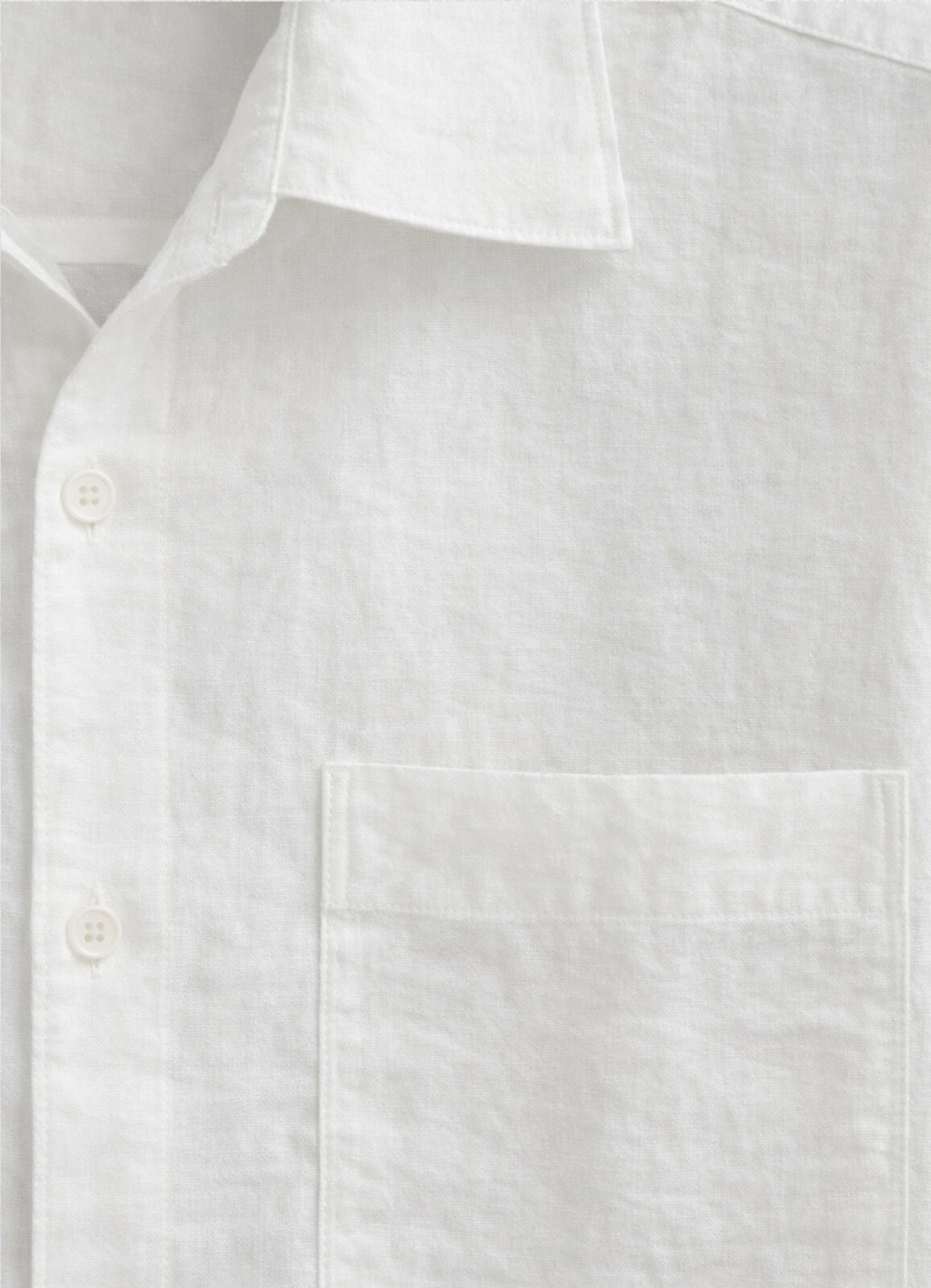 Ekru Renk Lyocell Karışımlı Dökümlü Gömlek - 3