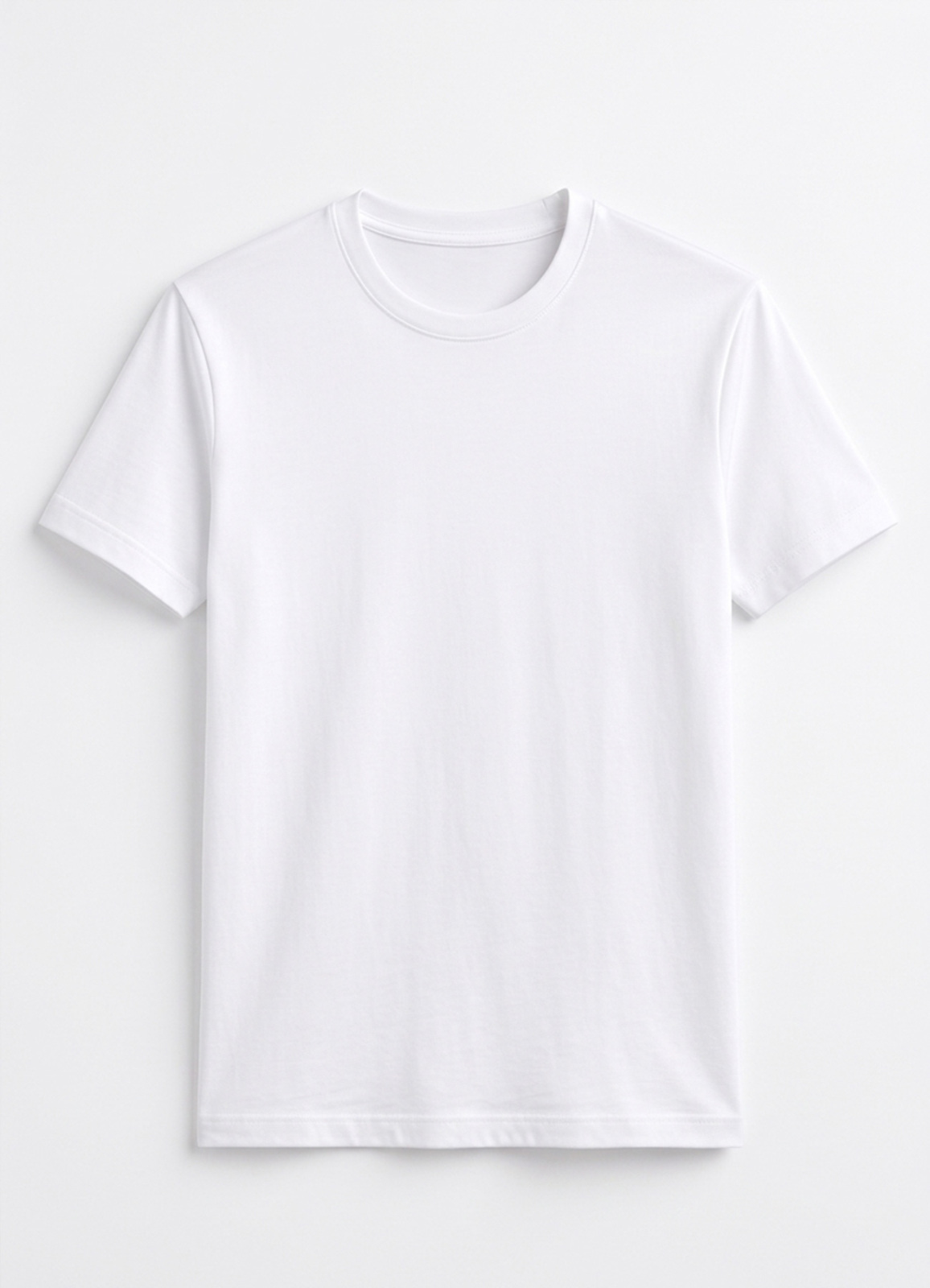 Ekru Renk Pamuk Karışımlı Tişört - 2