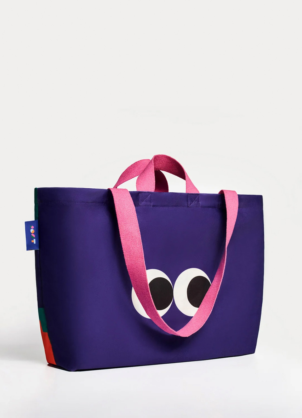 Geometrik Desenli Kanvas Çanta - 3