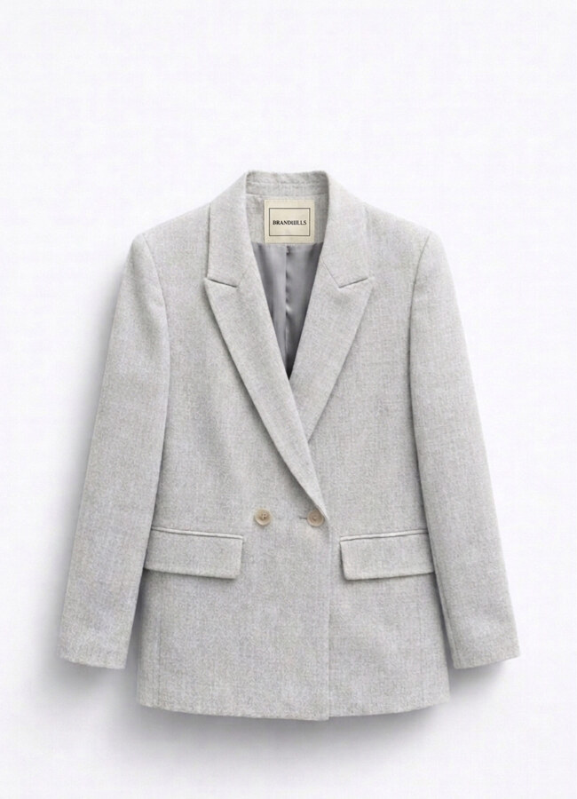 Gri Renk Blazer Ceket - 4