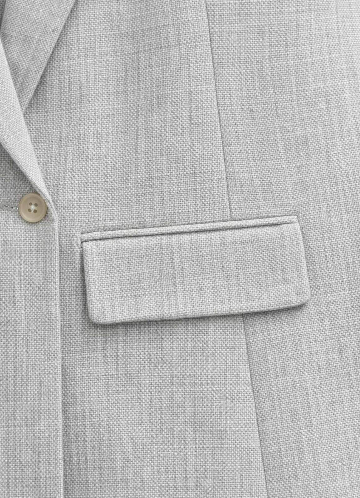 Gri Renk Blazer Ceket - 5