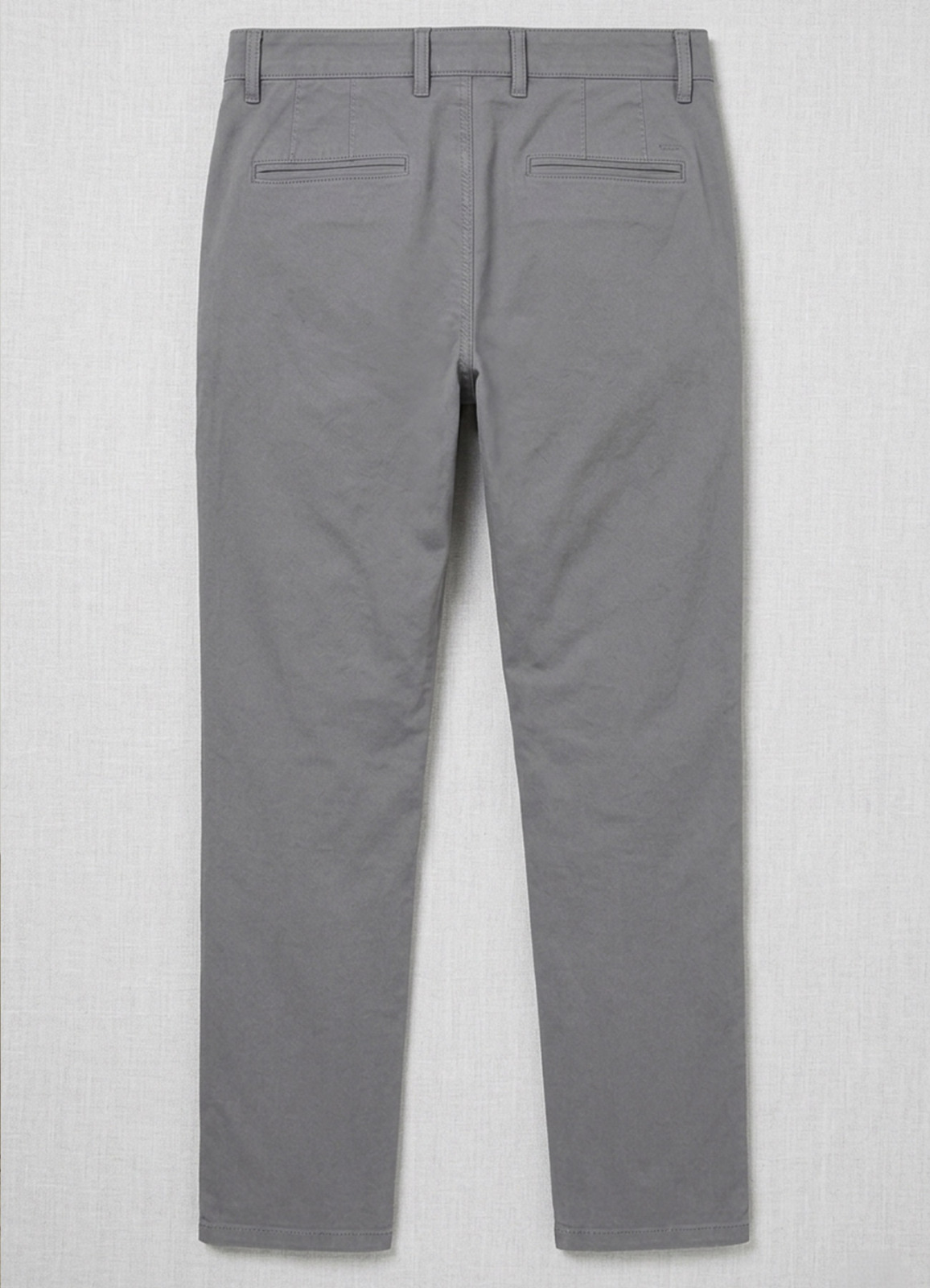 Gri Renk Gabardin Regular Chino Pantolon - 4