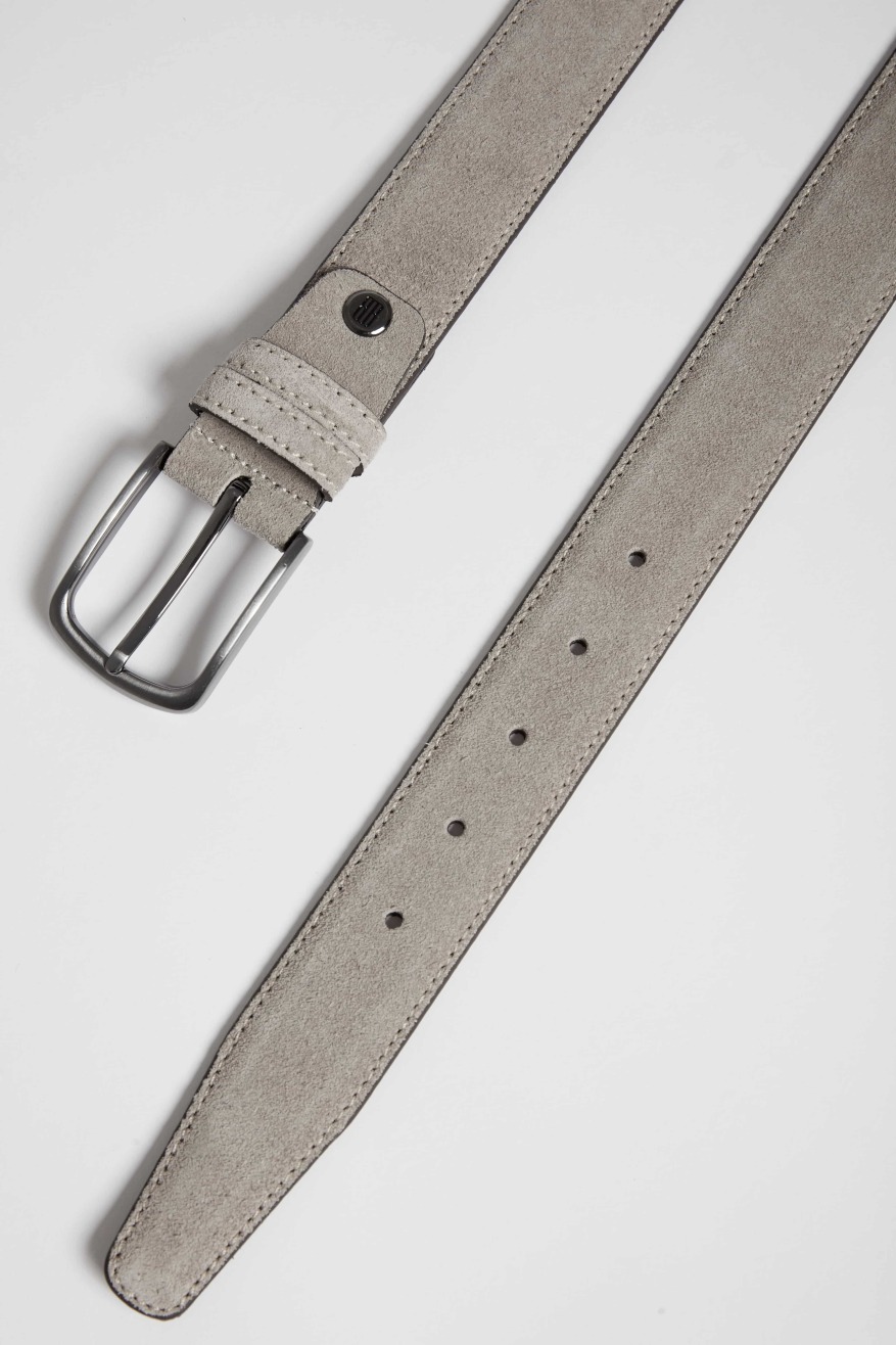 Gri Renk Süet Kemer - 1