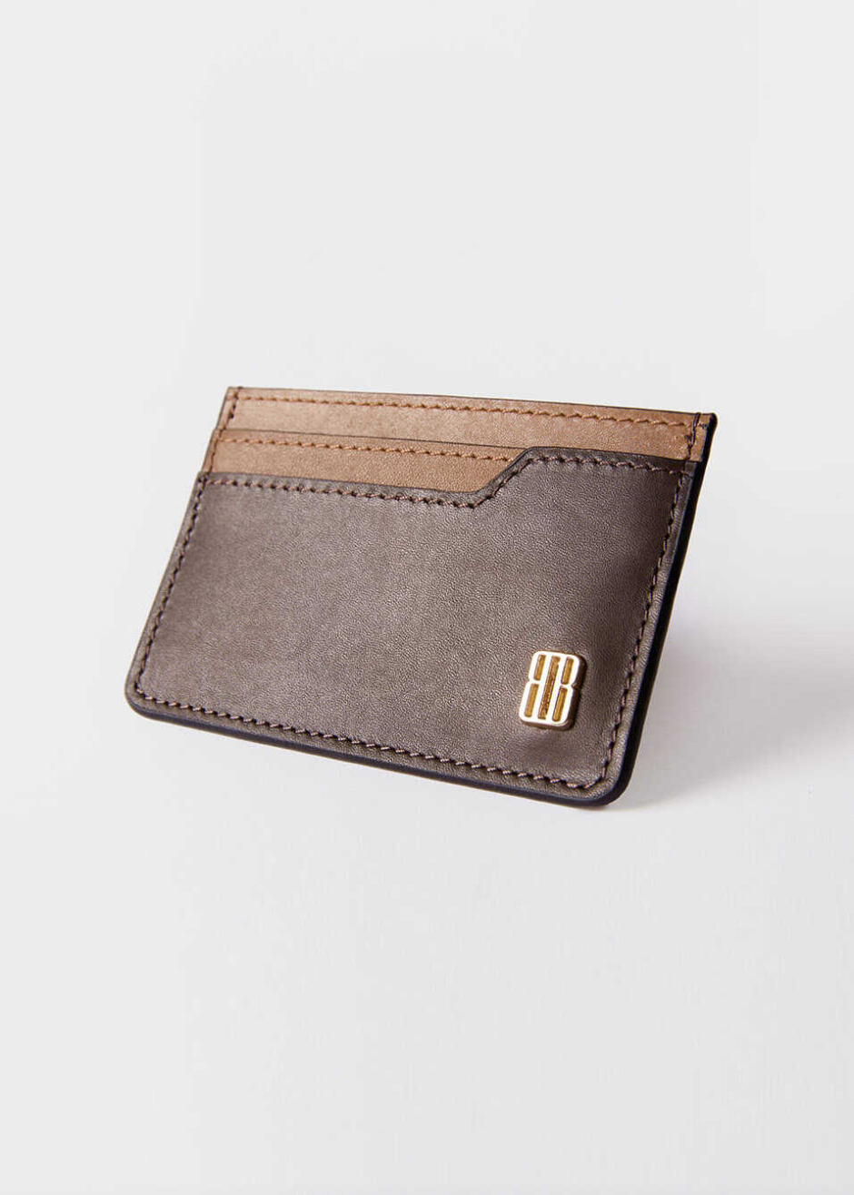 Kahve Renk Deri Kartlık - 3