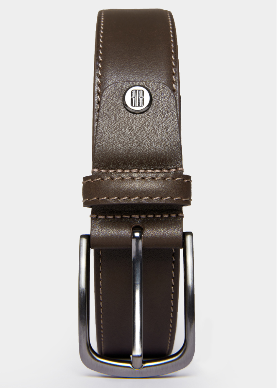 Kahve Renk Deri Kemer - 1