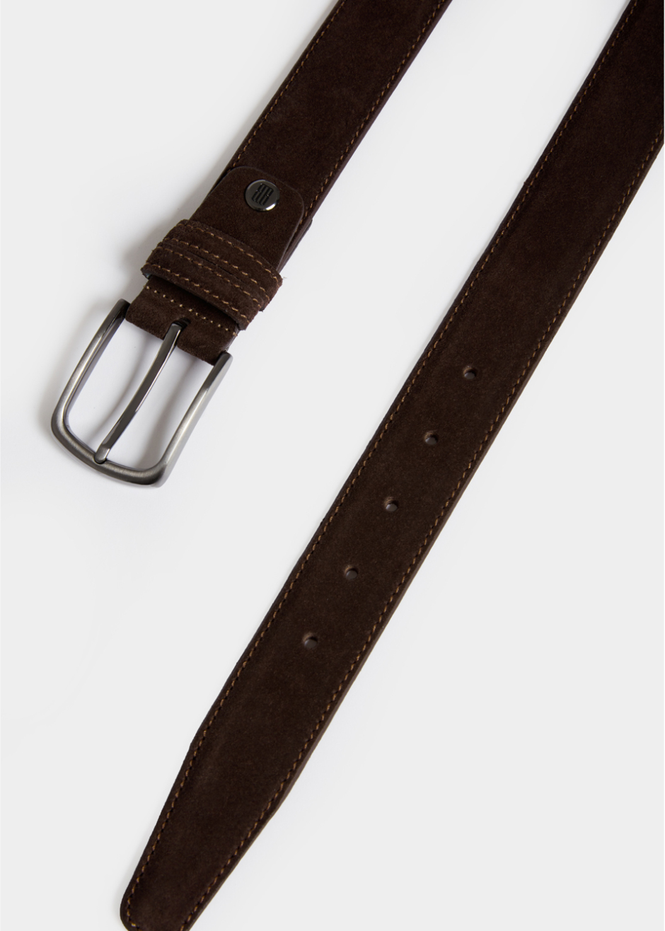 Kahve Renk Süet Kemer - 1