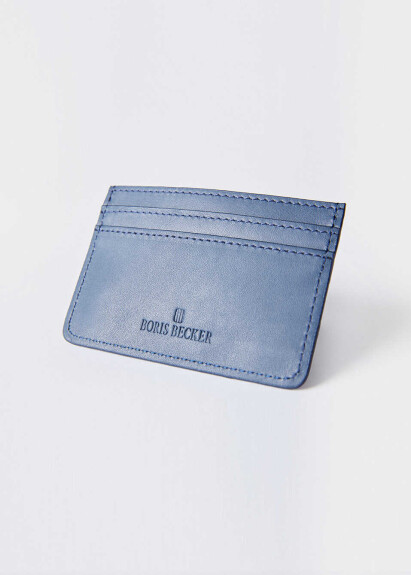 Lacivert Renk Deri Kartlık - 5