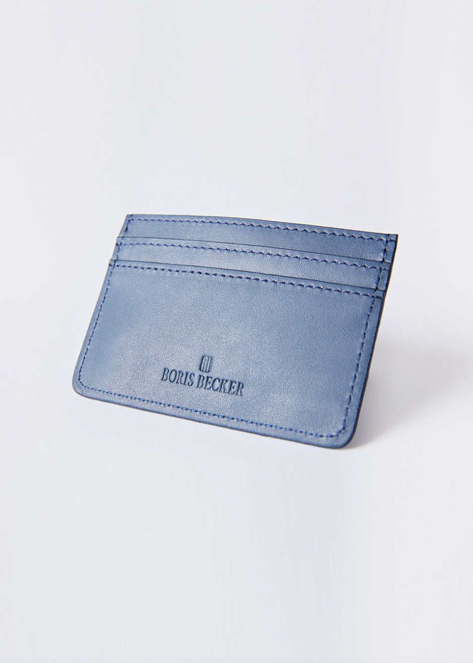 Lacivert Renk Deri Kartlık - 6