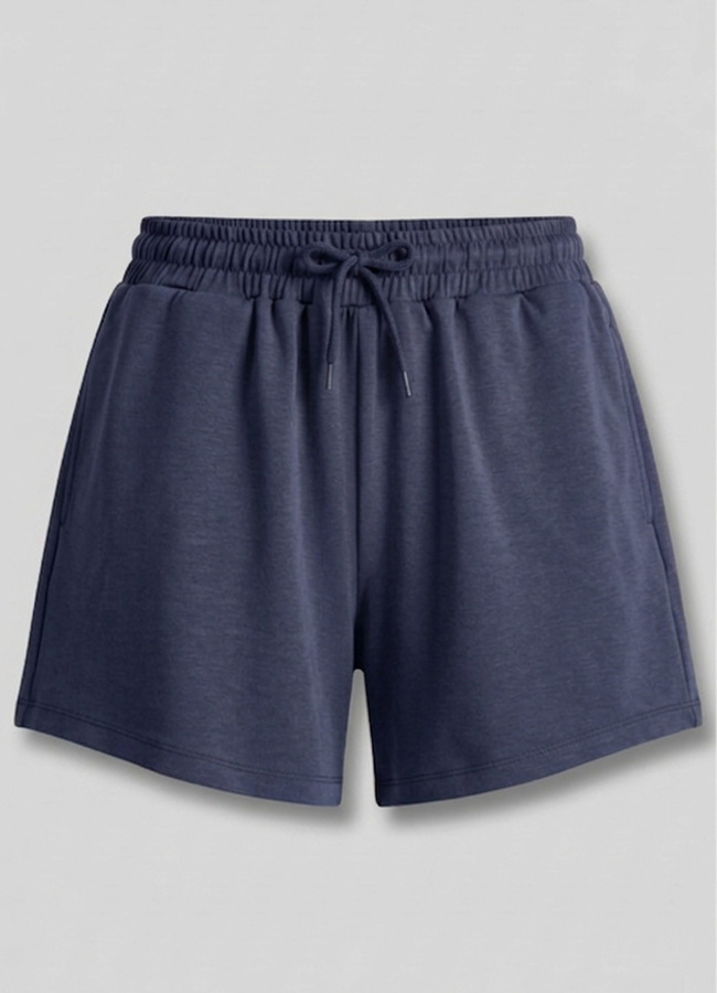 Lacivert Renk Modal Karışımlı Şort 