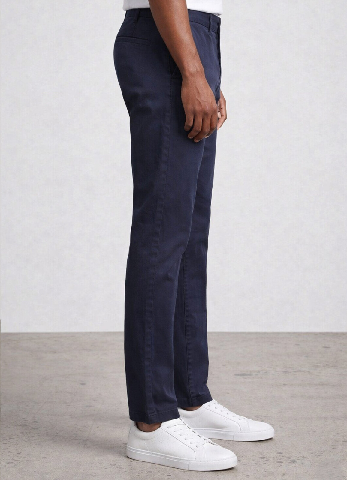 Lacivert Renk Gabardin Regular Chino Pantolon - 2