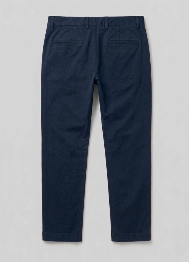 Lacivert Renk Gabardin Regular Chino Pantolon - 4