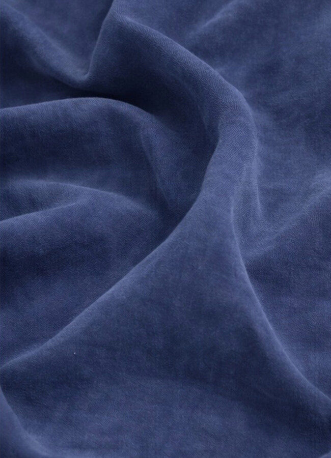 Lacivert Renk Tencel Karışımlı Gömlek - 4