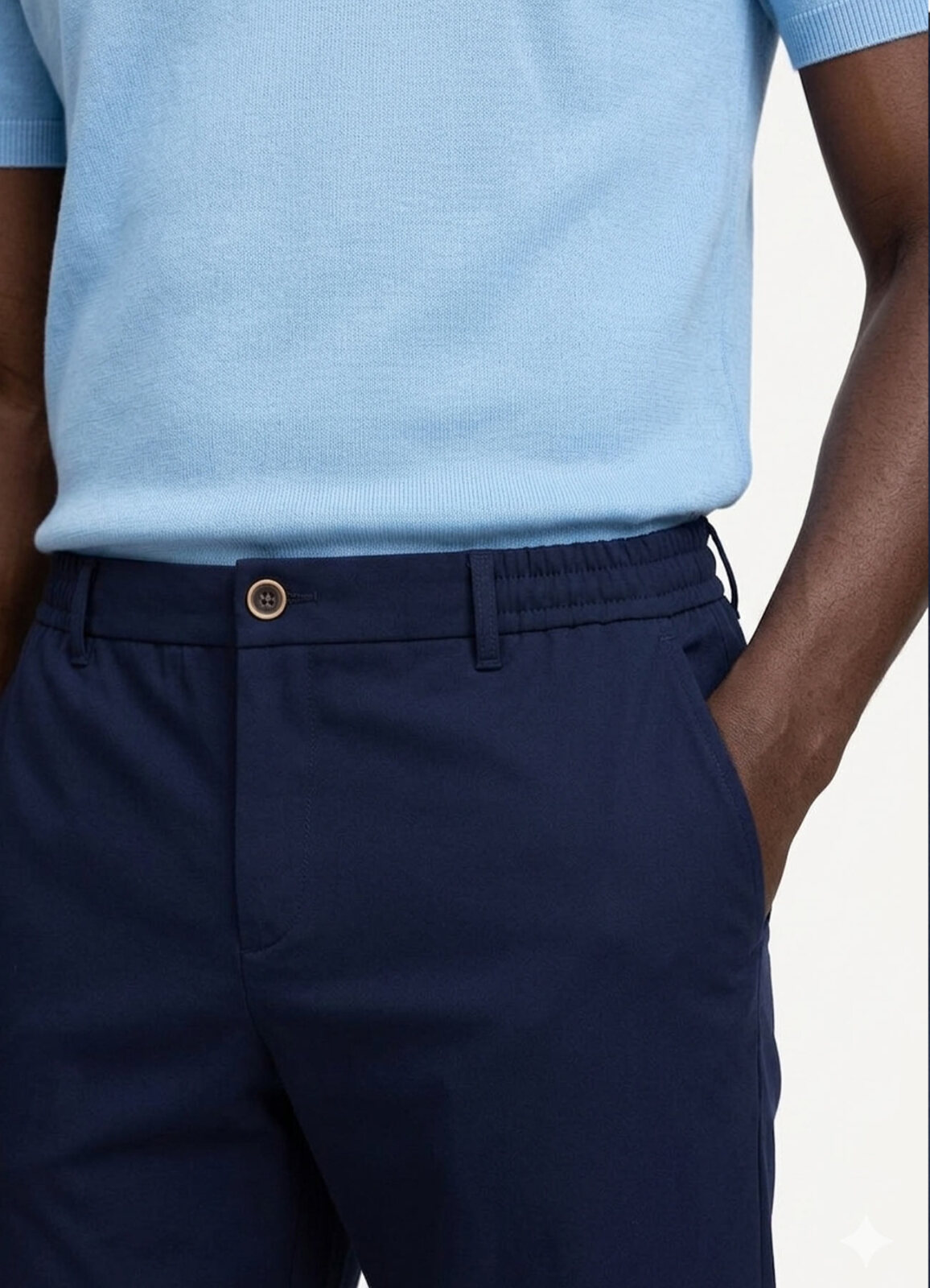 Lacivert Renk Polyester Teknik Pantolon - 5