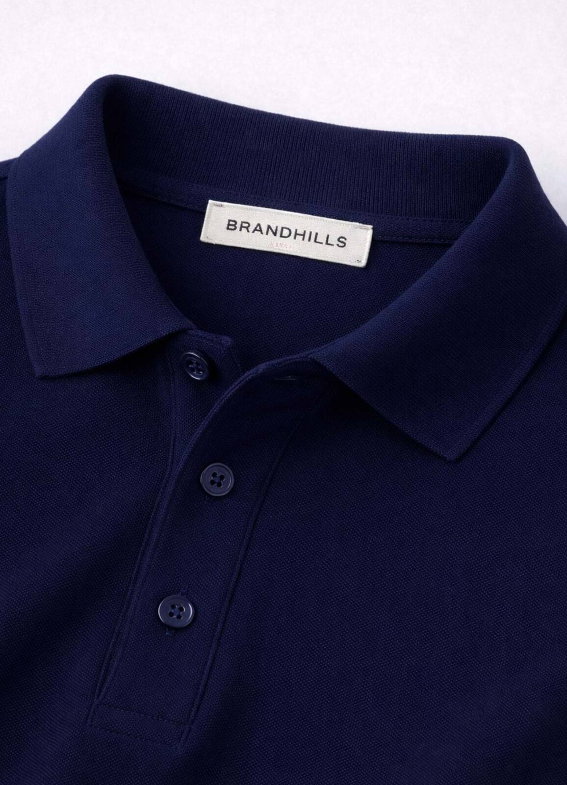 Lacivert Renk Pamuk Karışımlı Polo Yaka T-Shirt - 3