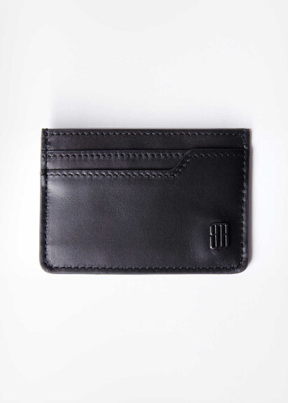 Siyah Renk Deri Kartlık - 1