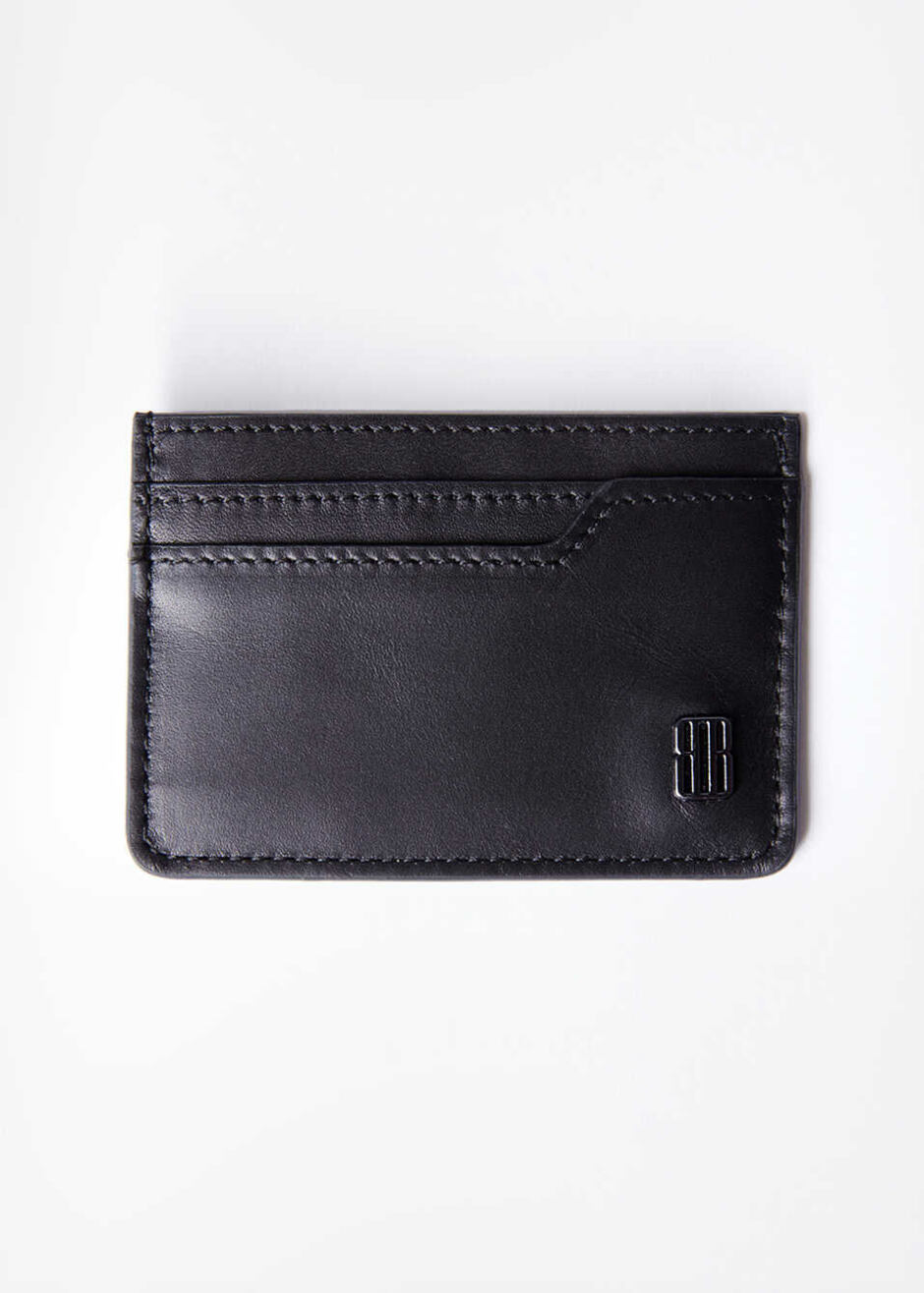 Siyah Renk Deri Kartlık - 1