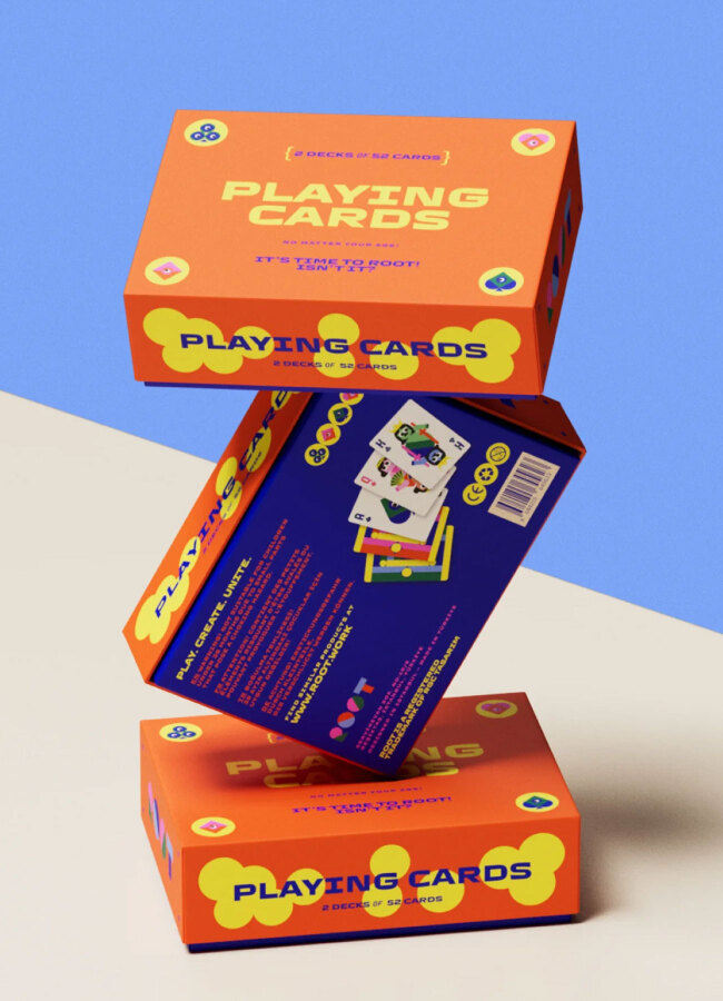 Turuncu Renk Oyun Kartı - 4